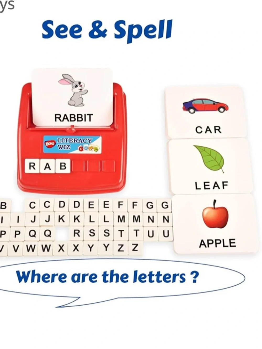 BOHS ENGLISH LITERACY WIZ FUN GAME UPPER CASE SIGHT WORDS WORD RECOGNITION